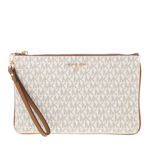 michael kors jet set large wristlet vanilla|Michael Kors jet set charm.